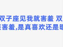 双子座见我就害羞 双子座害羞,是真喜欢还是暧昧